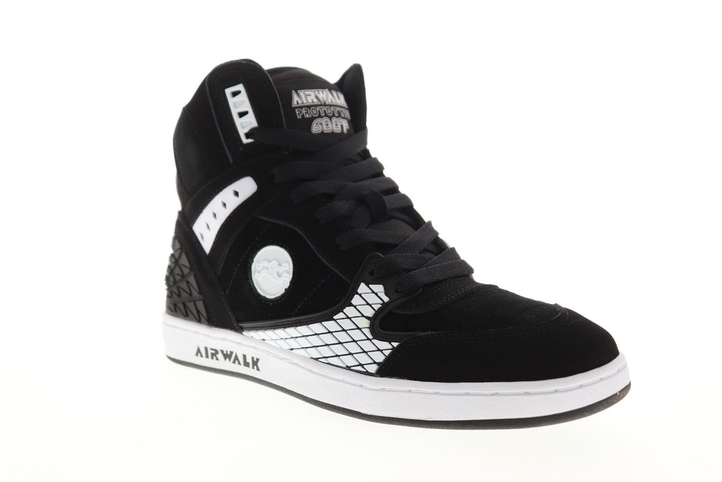 Airwalk Prototype 600 AW00226-002 Mens Black Suede Surf Skate Sneakers Shoes