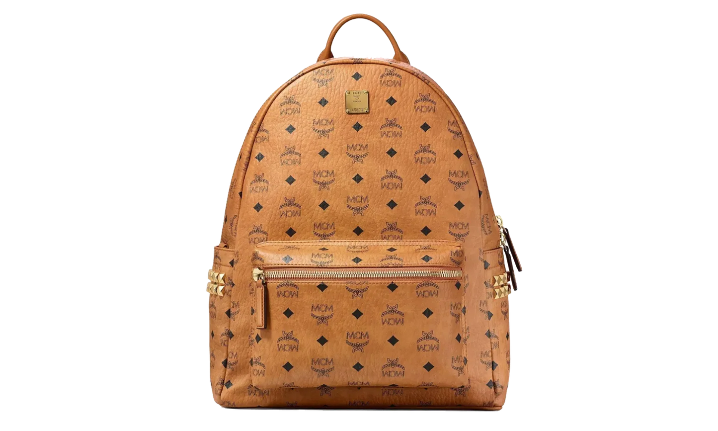 Medium Stark Backpack in Visetos "Cognac" MMKEAVE12CO001