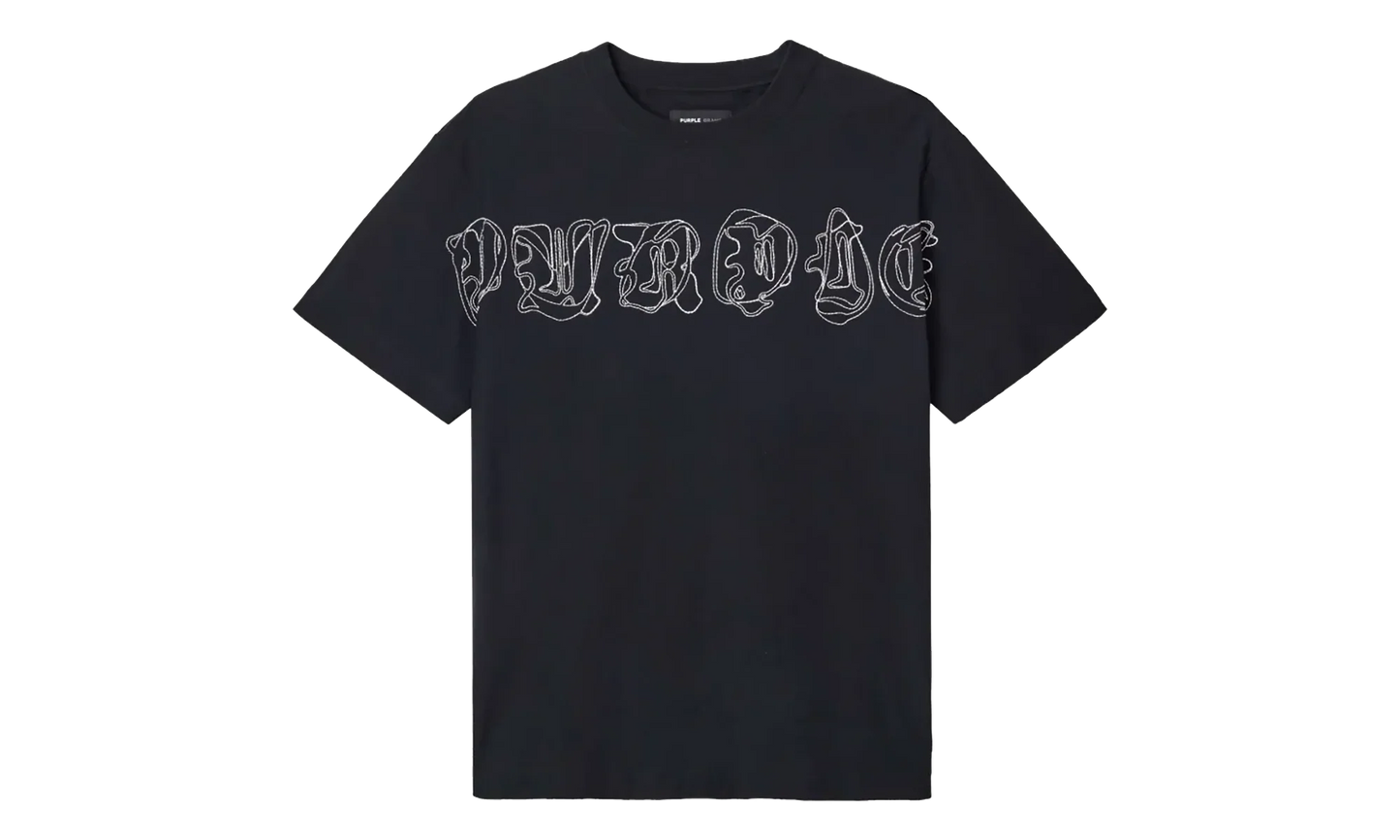 Logo Print Cotton T-Shirt "Black" P104 TBGO425