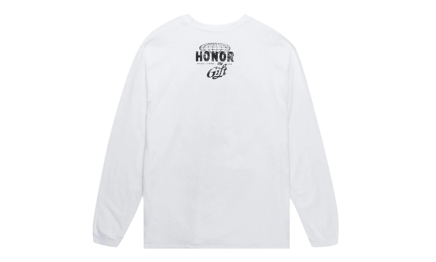 Global Logo Long Sleeve Tee "White" HTG250545 WHIT