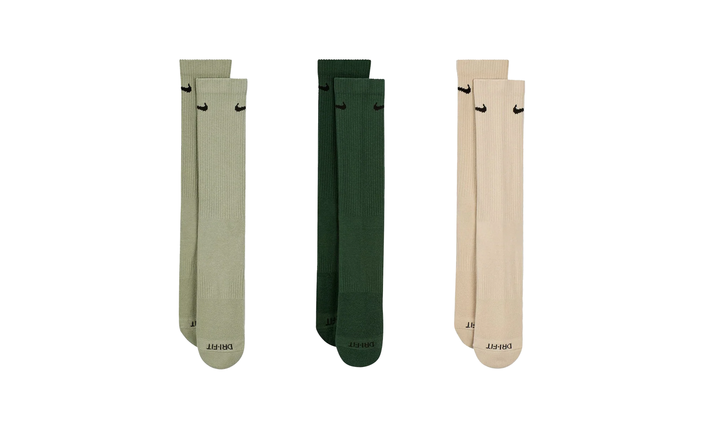 Everyday Cushioned Crew Socks (3 Pairs) "Multi-Color" SX6888 994