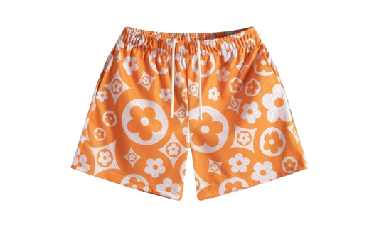 Flower Shorts "Orange / Cream" BS62