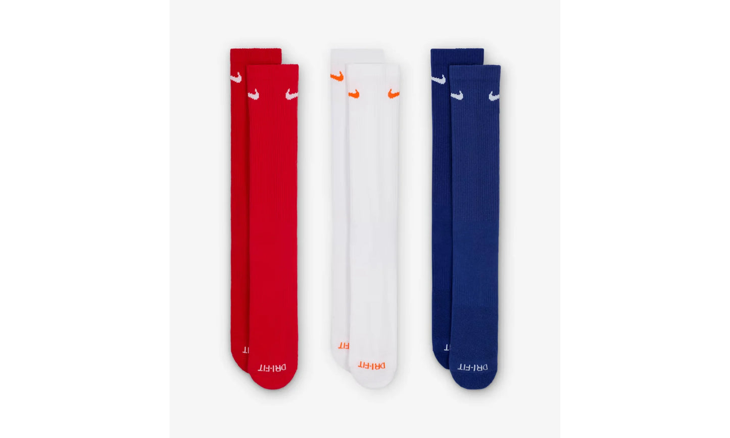 Everyday Plus Cushioned Training Crew Socks (3 Pairs) "Multicolor" SX6888 996