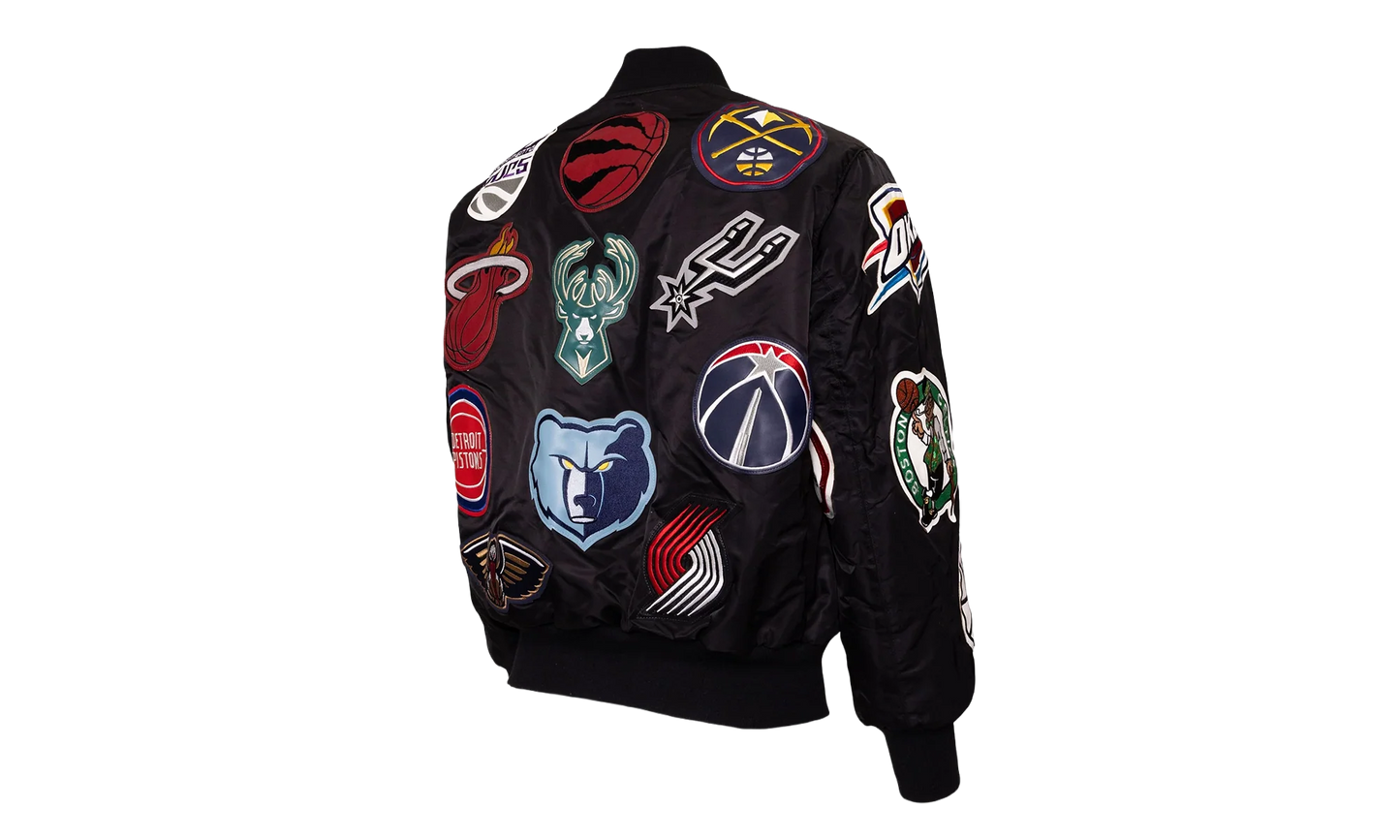 Reversible Bomber Jacket "Charlotte Hornets" NBA 501REVBBLK BLK