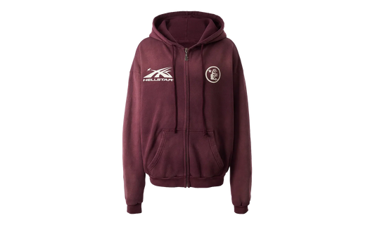 HS Logo Zip Up Hoodie "Burgundy" HSR122