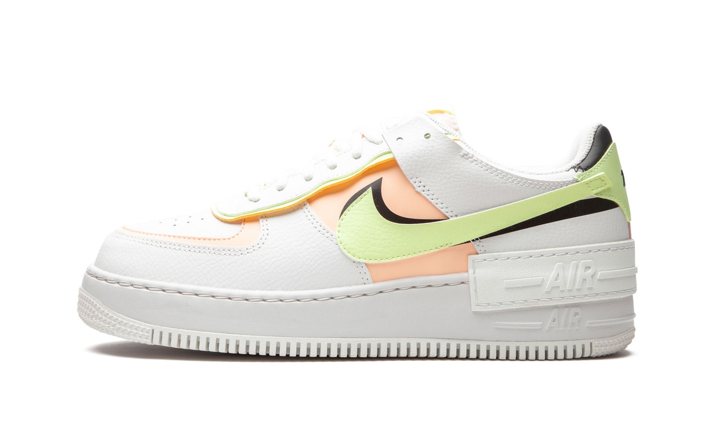 AIR FORCE 1 SHADO MNS WMNS"White/ Barely Volt/ Crimson Tint"