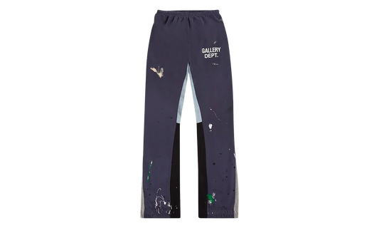 Painted Flare Sweatpants "Navy" GD030