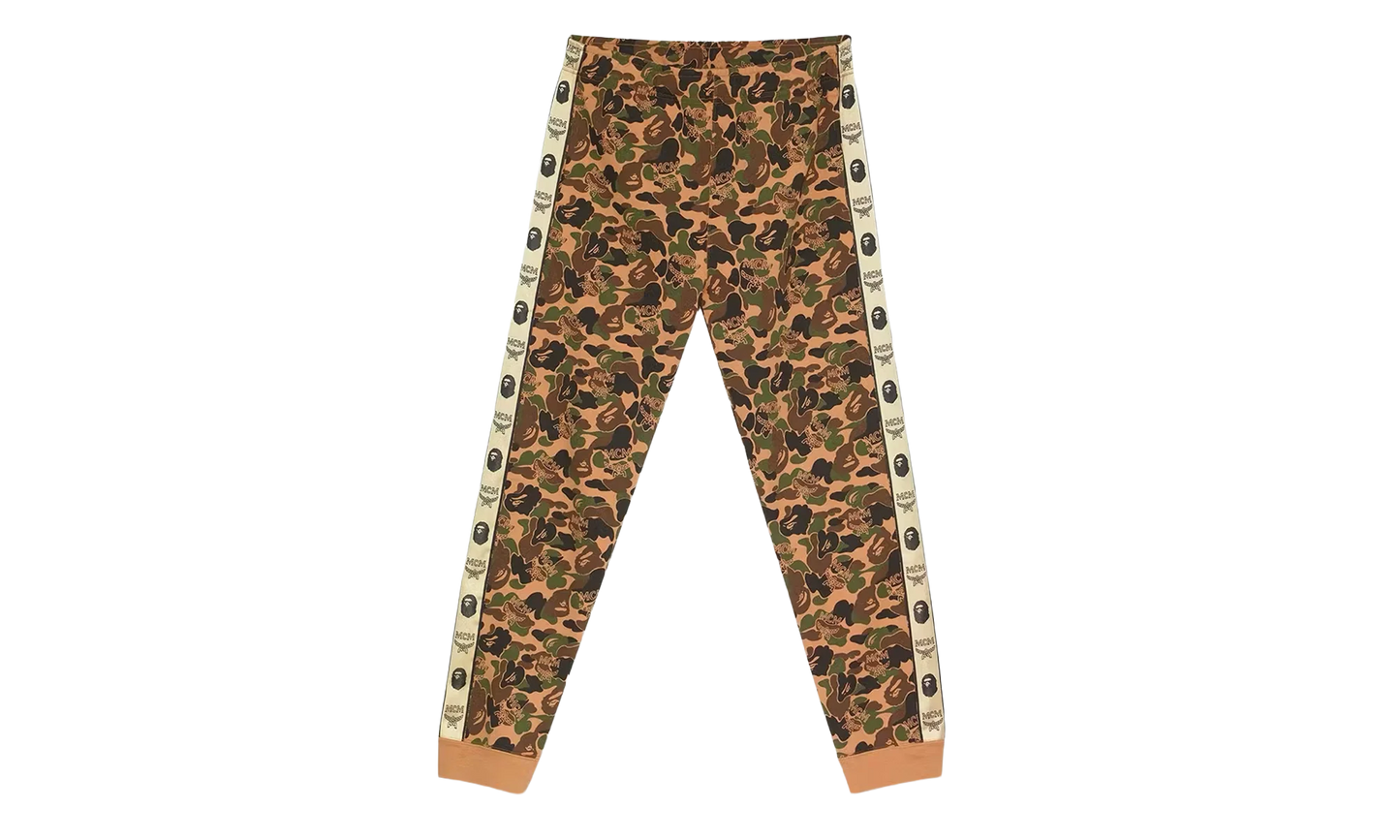 BAPE x MCM Camo Slim Sweatpants "Brown" BXMCSB