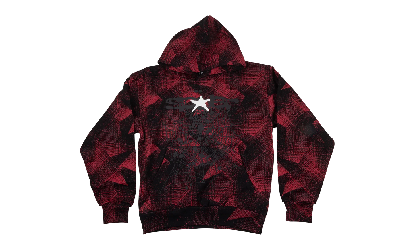 PLAID SPLATT HOODIE "Black" SP5der299