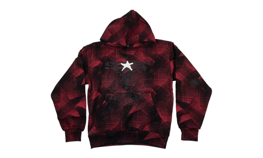 PLAID SPLATT HOODIE "Black" SP5der299