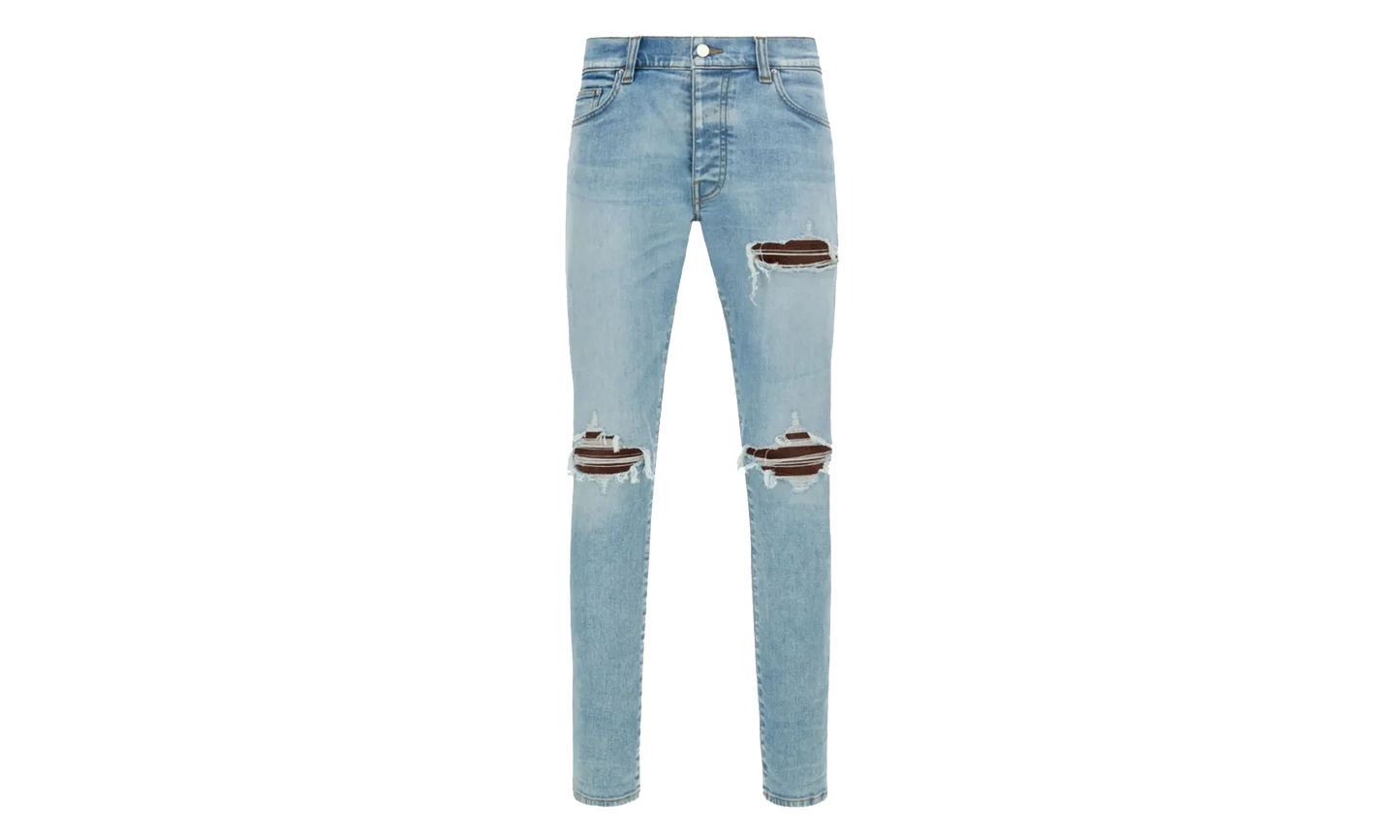 Croc Leather MX1 Jeans "Aged Indigo" AMBMJE1057 921