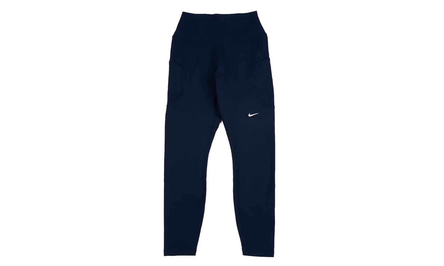 One High-Waisted 7/8 Leggings with Pockets WMNS "Midnight Navy / White" FN3241 413
