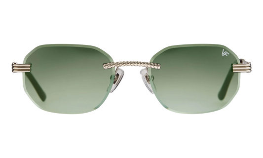 Hustler Rimless Drill Mount 24KT "White Gold / Army Green" DMHU2 0040 42D5