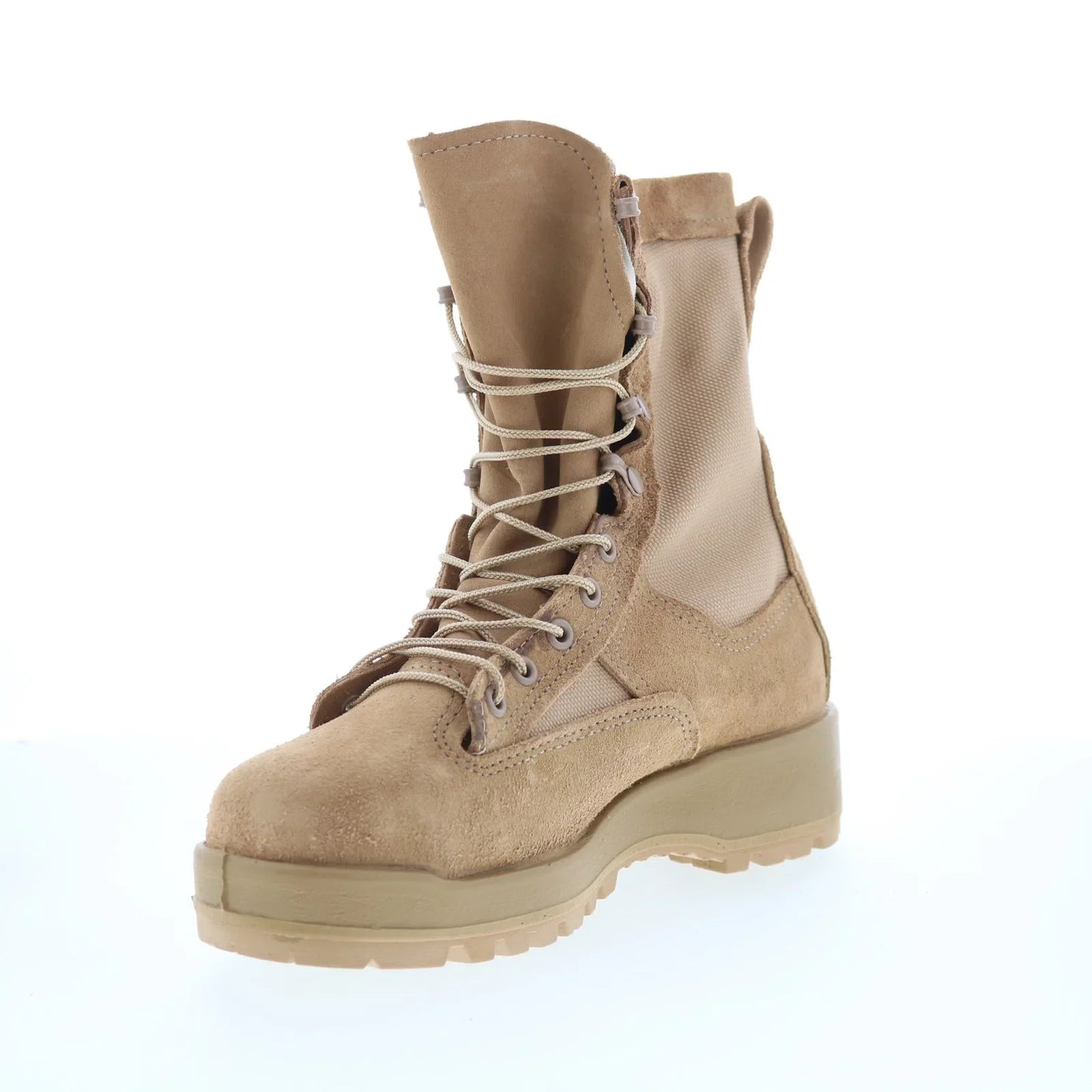 Belleville WP Steel Toe Combat Boot Made In USA Mens Brown Wide Boots