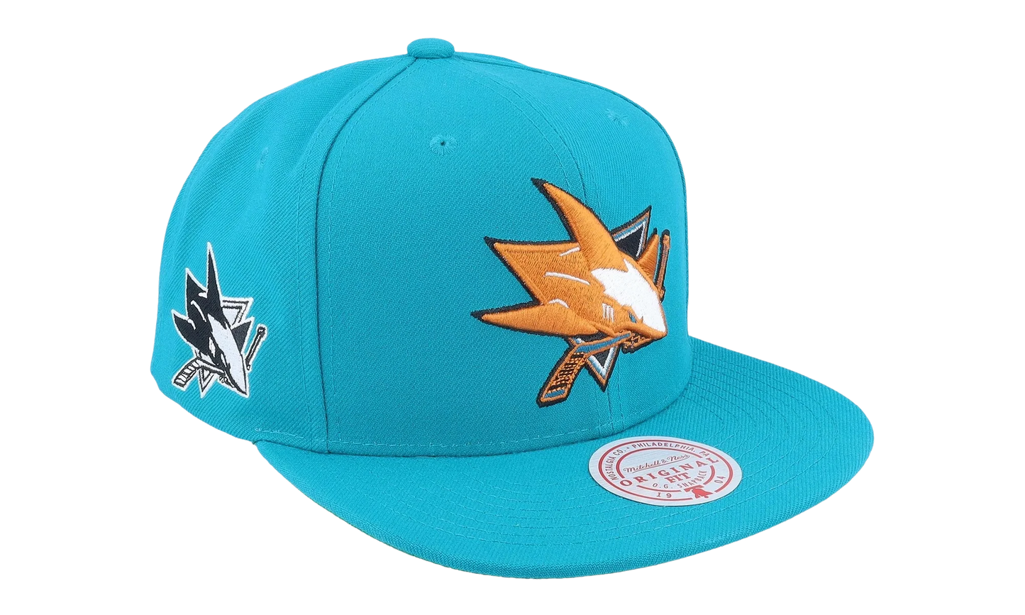 NHL Alternate Flip Snapback Cap "San Jose Sharks - Teal" 6HSSDX22015 SJSTEAL