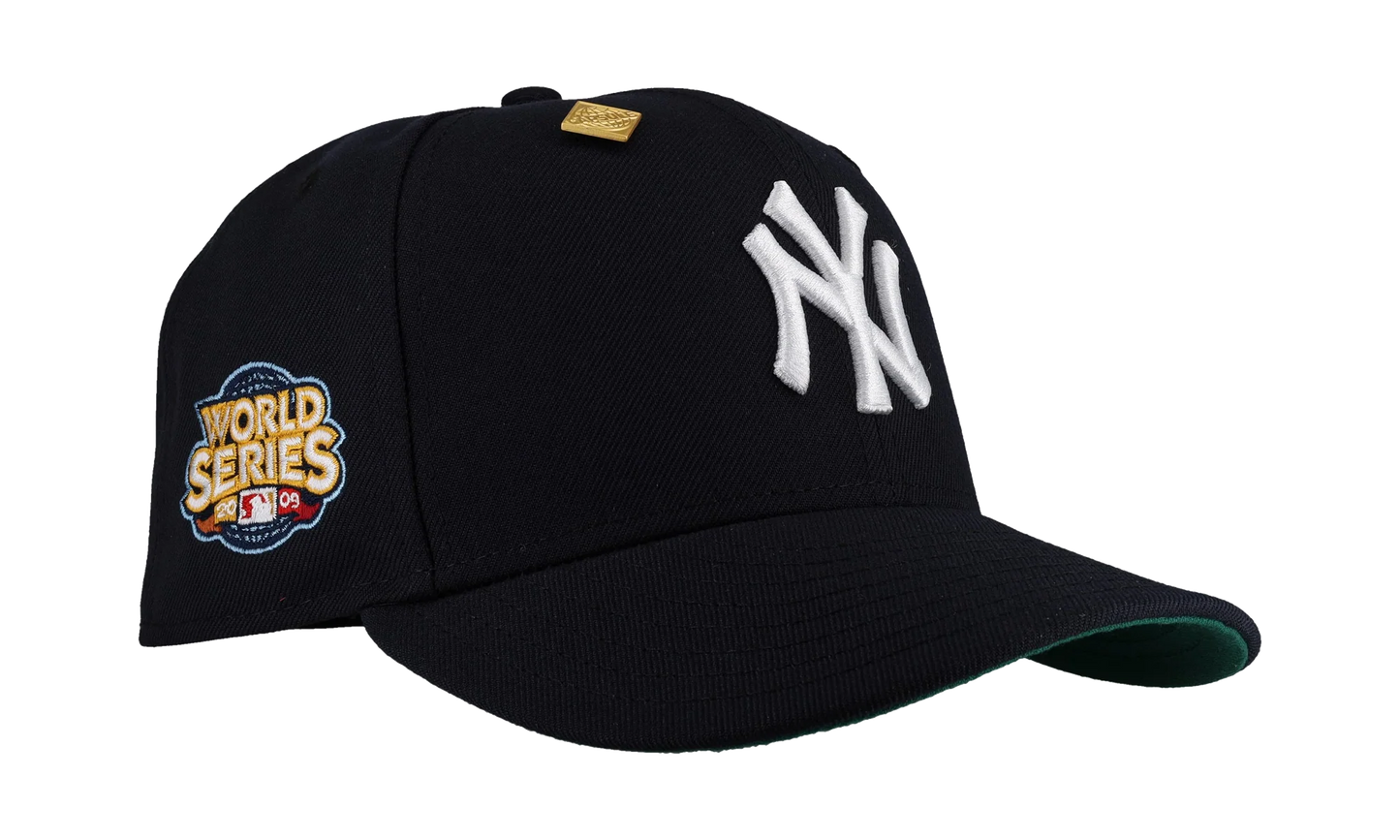59FIFTY New York Yankees 2009 World Series Classic Fitted Hat "Navy / Green - Visor" NE293