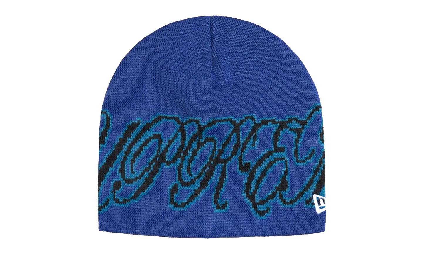 New Era Cursive Beanie "SS26 - Blue" SU27254