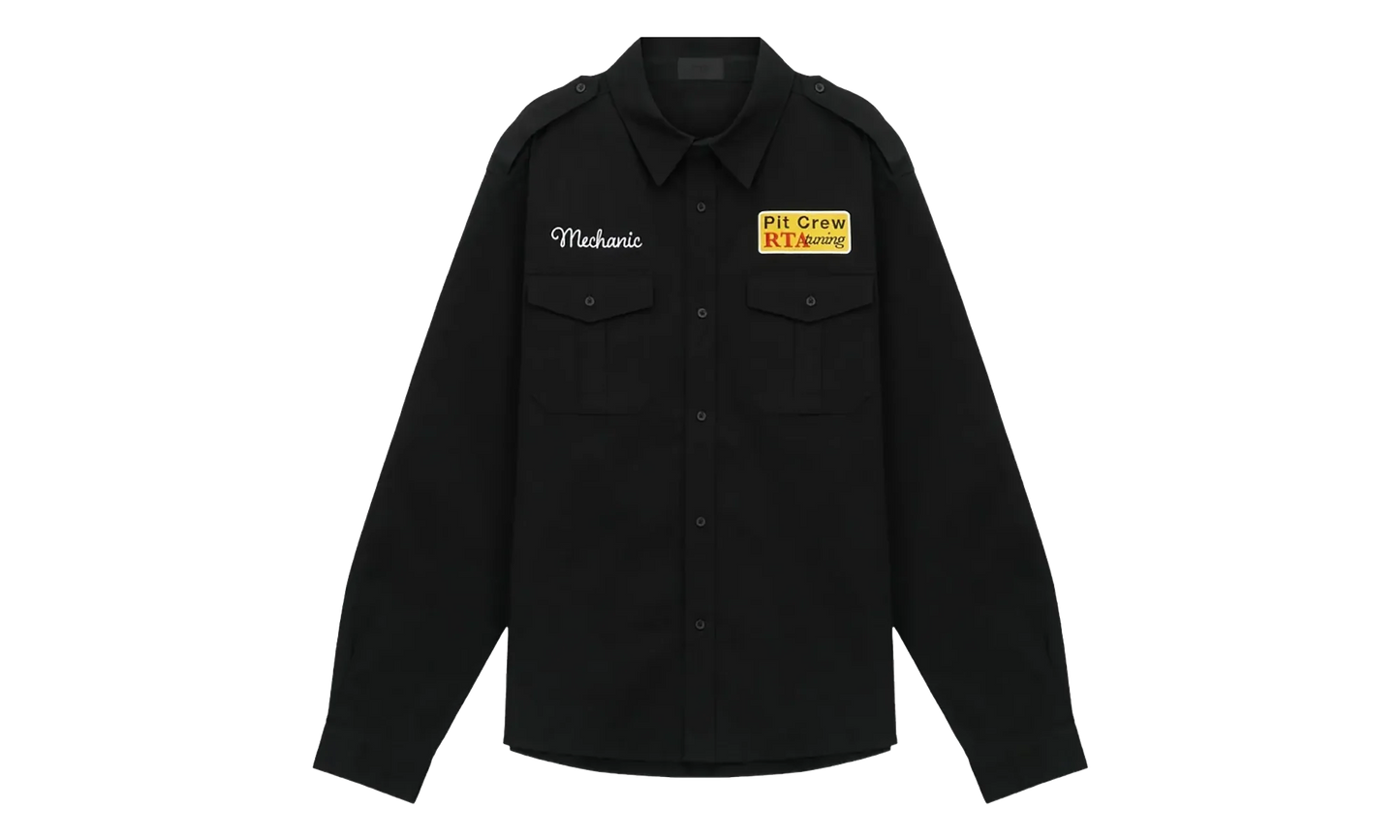 Lionel Embroidered Shirt "Black" MF23W666 T1880BKMEC