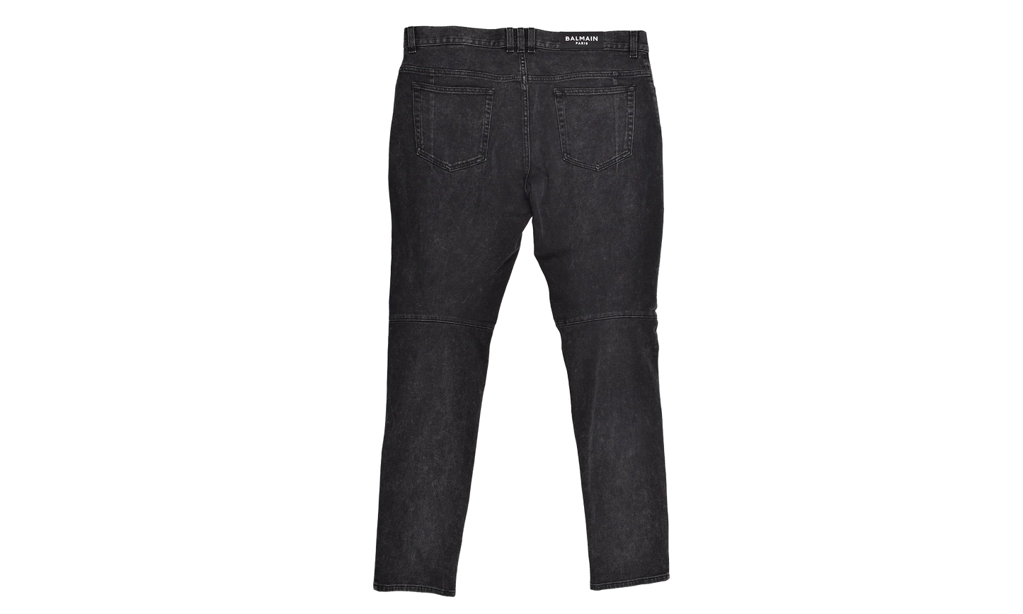 Ribbed Slim Jeans "Black" AH1MG005DB670PC