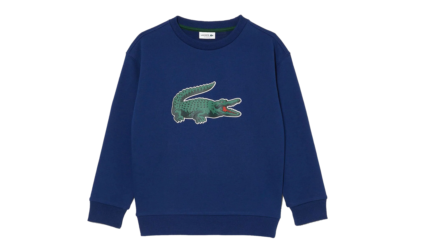 Signature Print Fleece Sweatshirt GS "Navy Blue" SJ1231 F9F