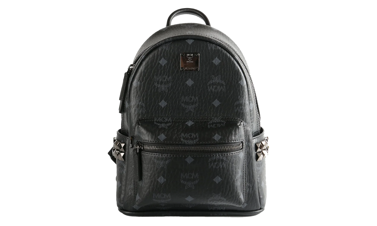 Mini Stark Side Studs Backpack in Visetos "Black" MMKEAVE16BK001