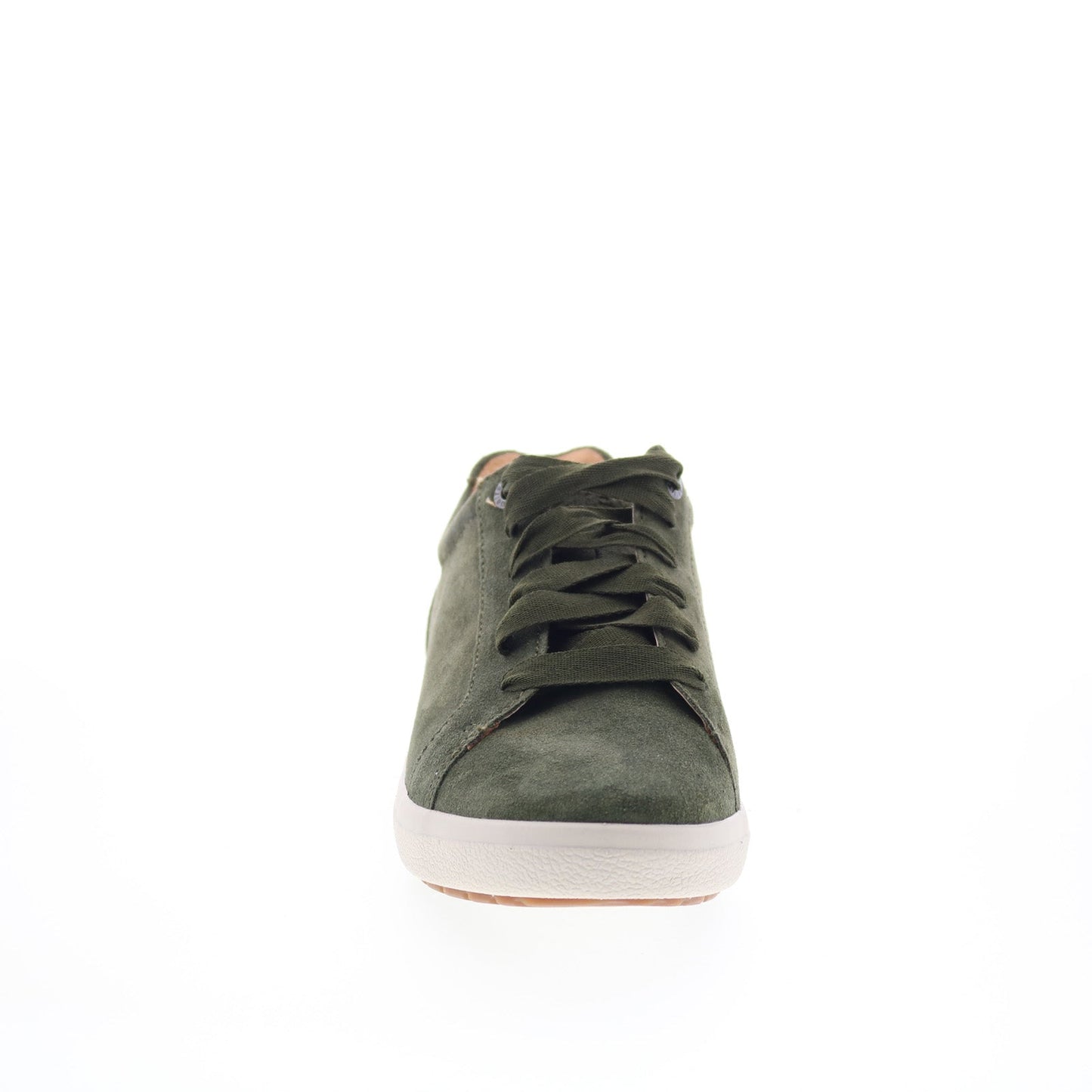 Aetrex Courtney CA104 Womens Green Suede Lace Up Lifestyle Sneakers Shoes