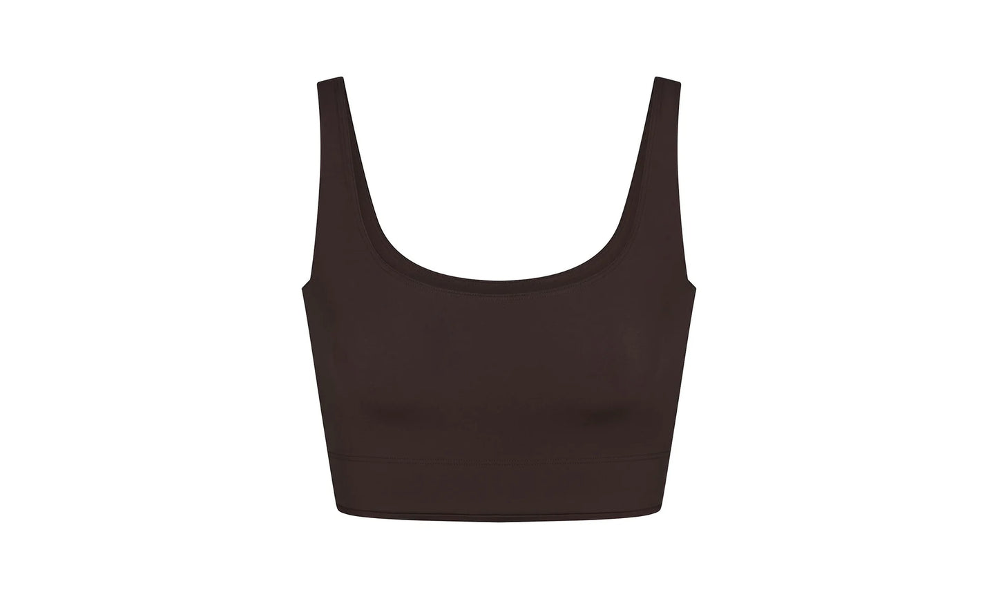 SHINE SCOOP NECK BRA TOP "Nike - Phoenix" SKM054