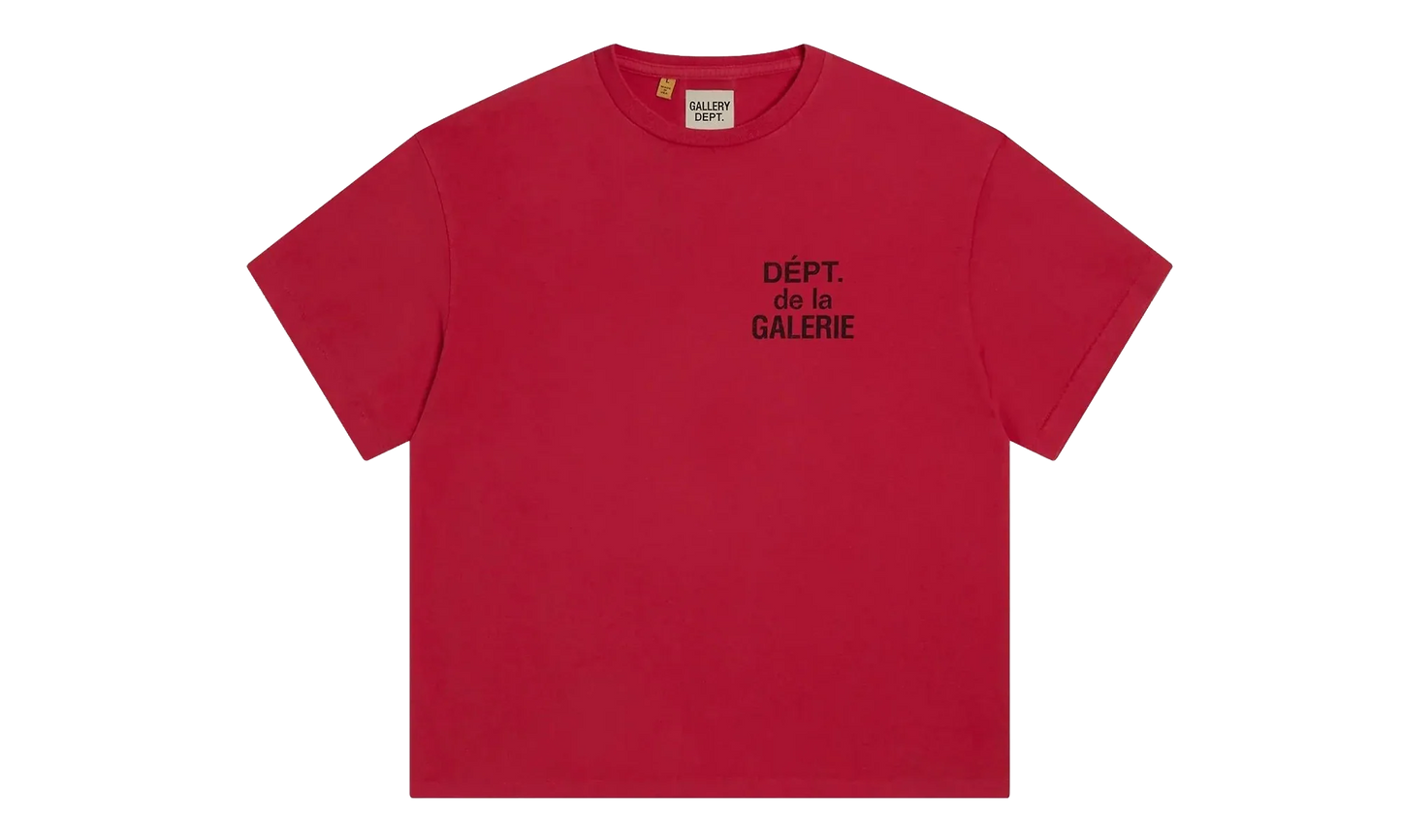 French T-Shirt "Red / Black" GD043
