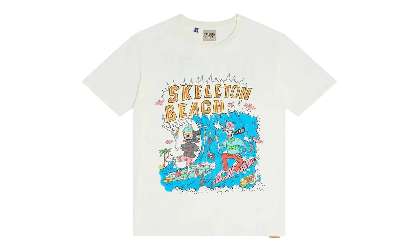 Skeleton Beach Surf Tee "Light Archival White" GD054