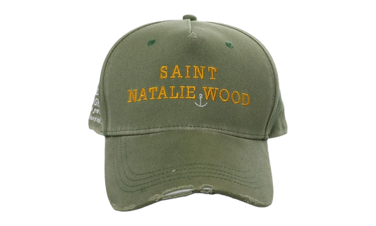 Saint Natalie Wood Paint Hat "Green" 4U001Q3016GRN