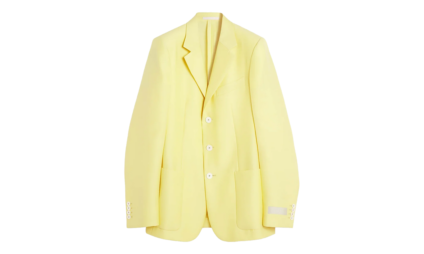 SILK WOOL SINGLE-BREASTED JACKET "YELLOW" RM JA0008 4496 E23 810