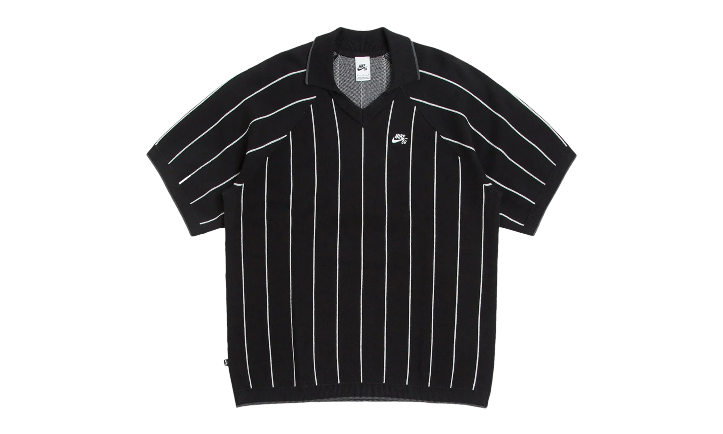 SB Short-Sleeved Polo Skate Sweater "Black / Sail" HQ9018 010