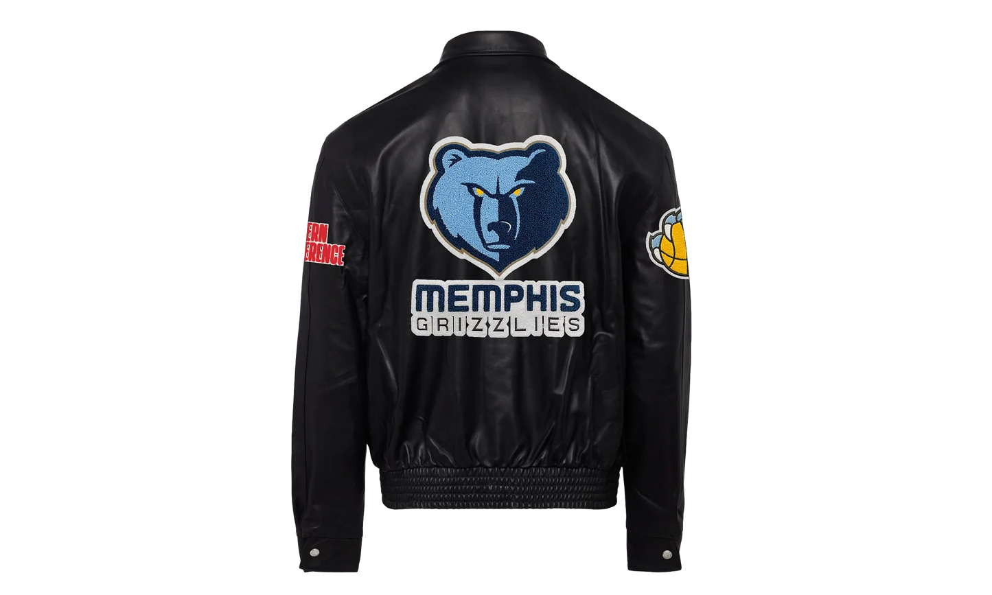 Full Leather Jacket "Memphis Grizzlies" NBA 104 GRI