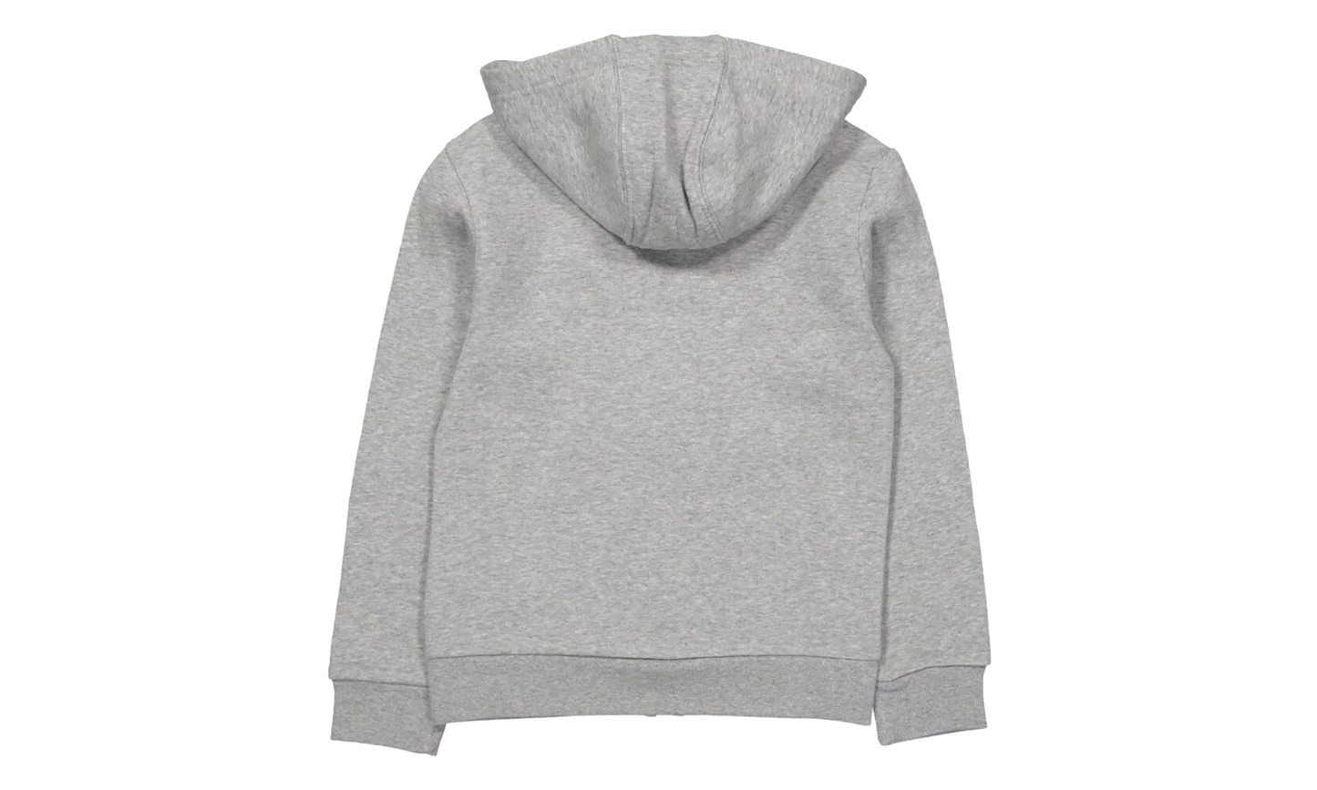 Originals Full Zip Hoodie GS "Medium Grey Heather / White" DH2702