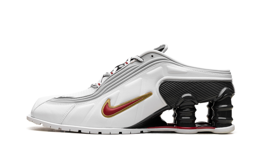 Shox MR4 Mule"Martine Rose Metallic Platinum Varsity Red" IM5420 100