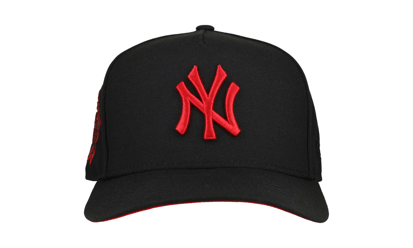 9FIFTY New York Yankees 1999 World Series A Frame Snapback Hat "Black / Red - Visor" NE260