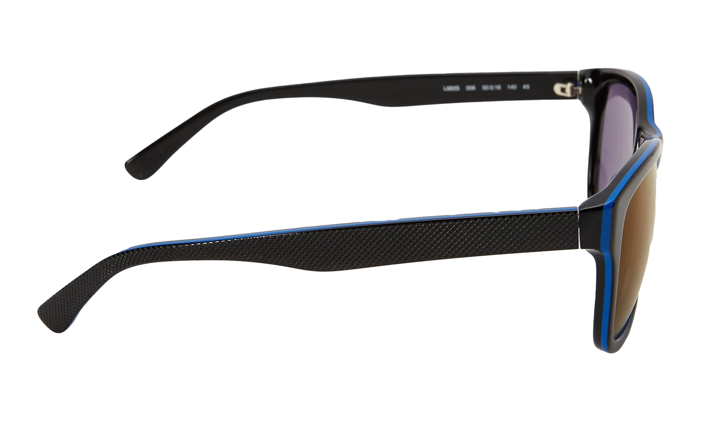 Rectangle Sunglasses "Shiny Black" L683S-006