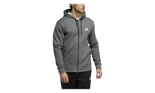 Game & Go Full Zip Hoodie "Dark Solid Grey / White" GD0867