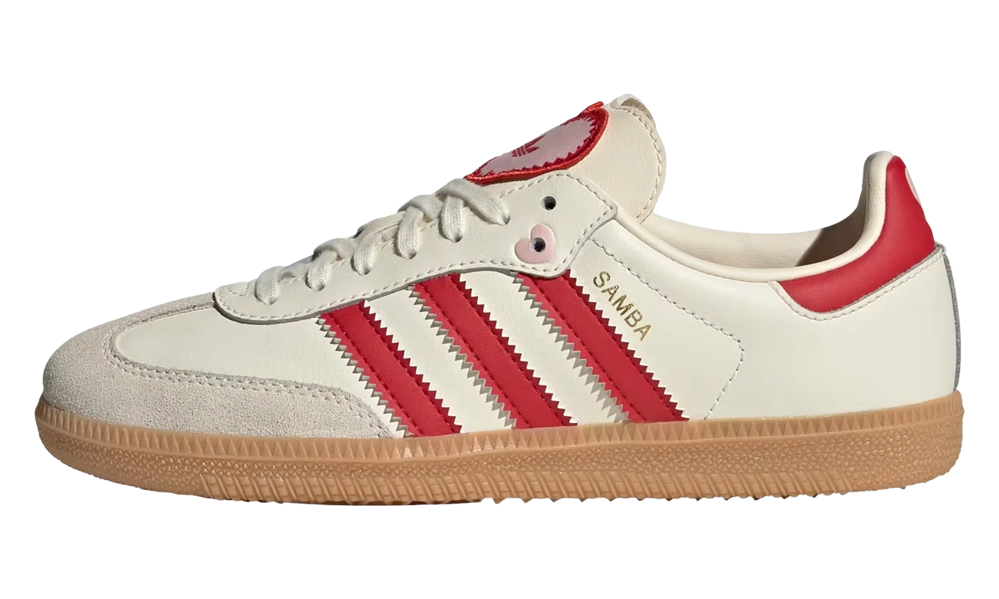 Samba OG GS "Valentine's Day Cream White Scarlet (2026)" KI6679