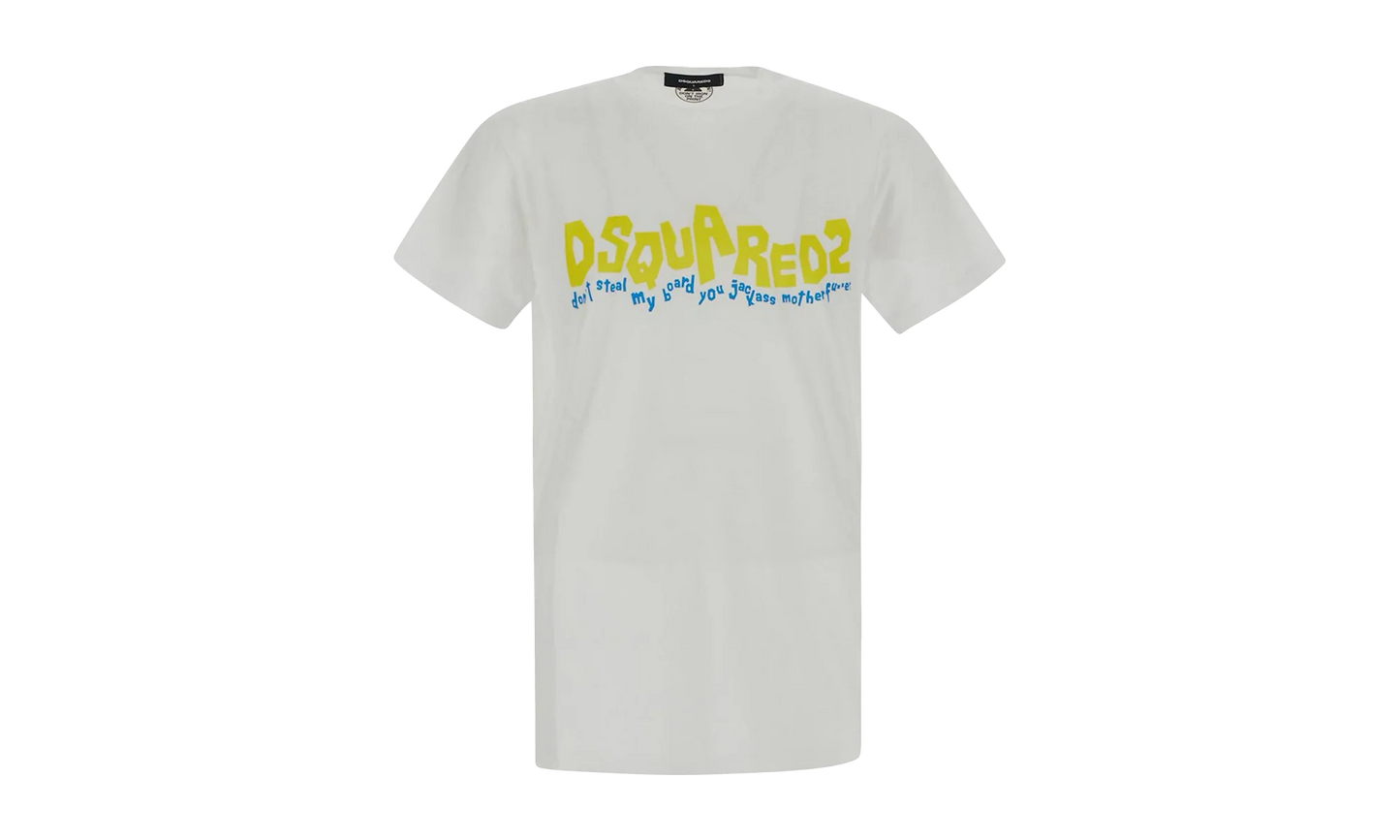 D2 Waving Logo Cool T-shirt "White" S71GD1252S23009100