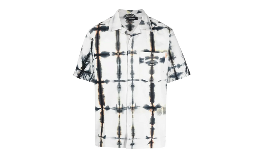 Tie Dye Short-Sleeve Button Down Shirt "White" SS23 W1 SH4 321 GREE