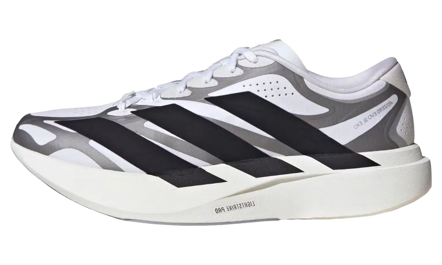 ADIZERO EVO SL EXO "Cloud White / Core Black / Iron Metallic" KI4763
