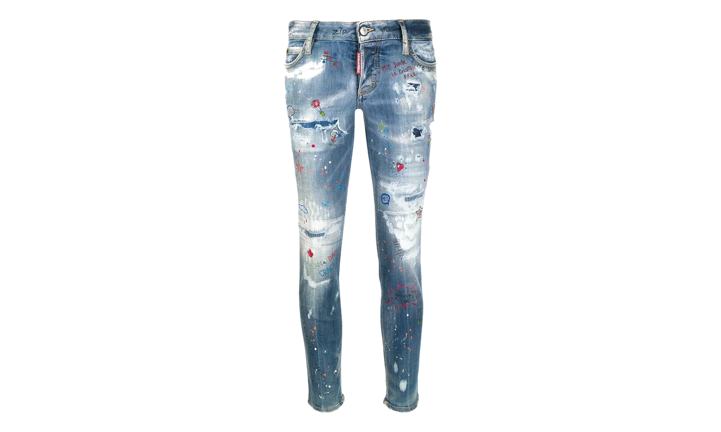Jennifer Cropped Jeans WMNS "Blue Wash" S75LB0491S30708470