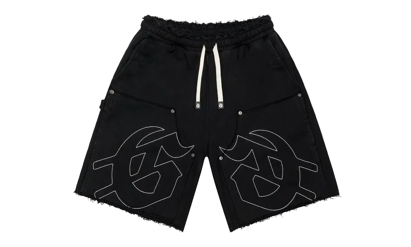 Carpenter-Distressed Shorts "Black" GS150