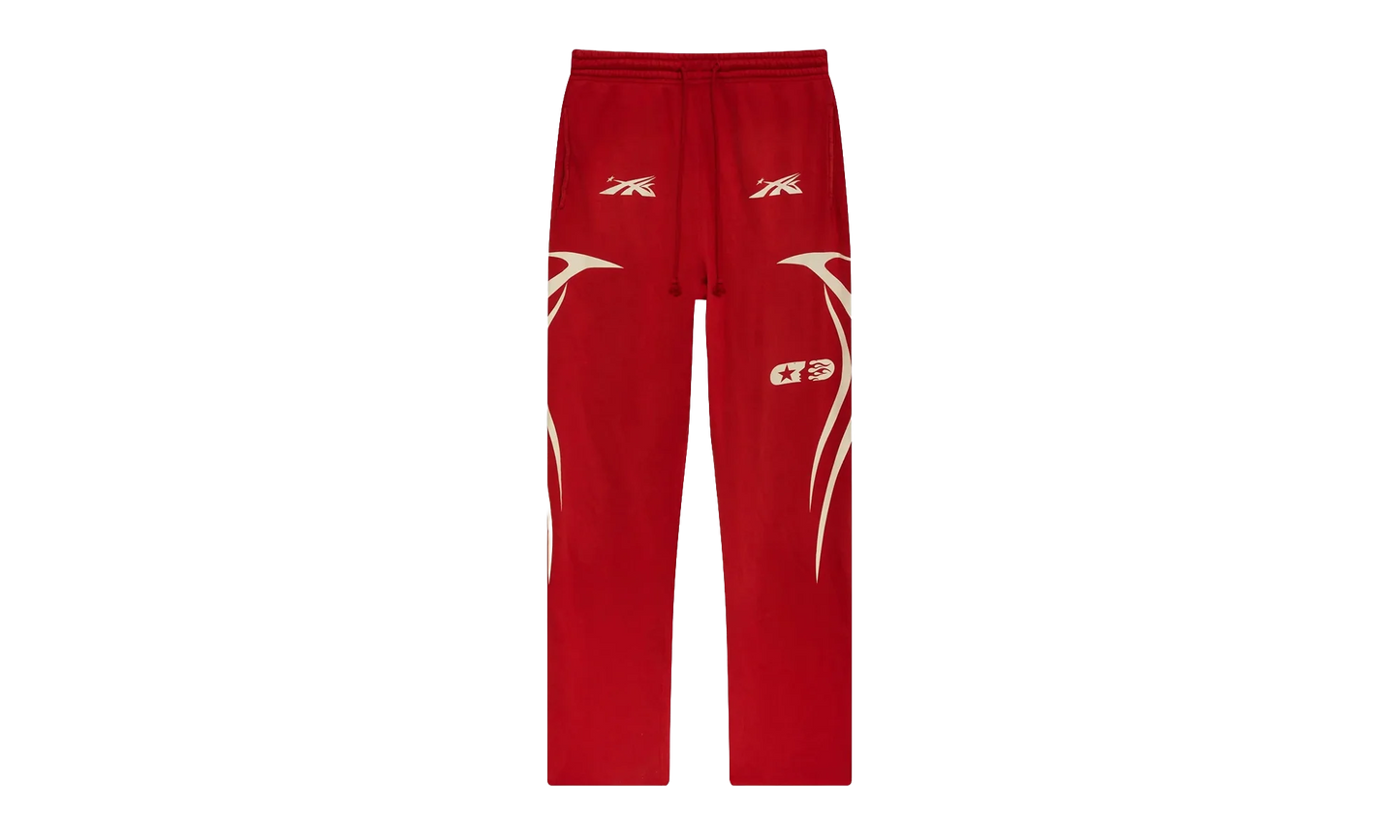 Sports Double Hit Logo Sweatpants "Red" HSR139