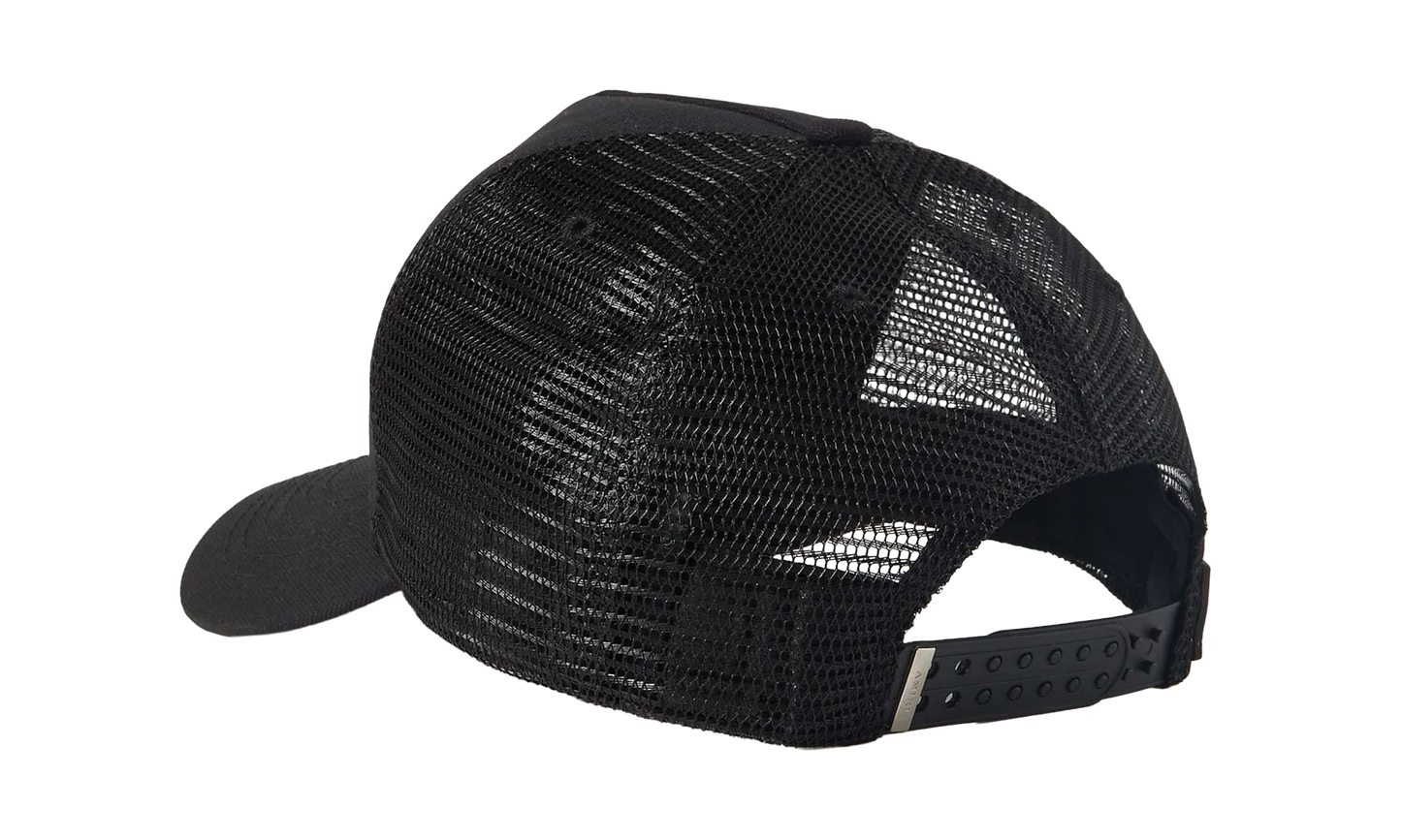 Amiri x Wes Lang Reaper Logo Trucker Hat "Black White" AW22MAH012-004
