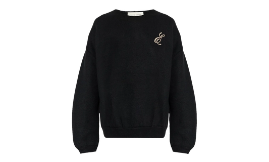 Waffle Crewneck Sweater "Vintage Black" 192HO254331F