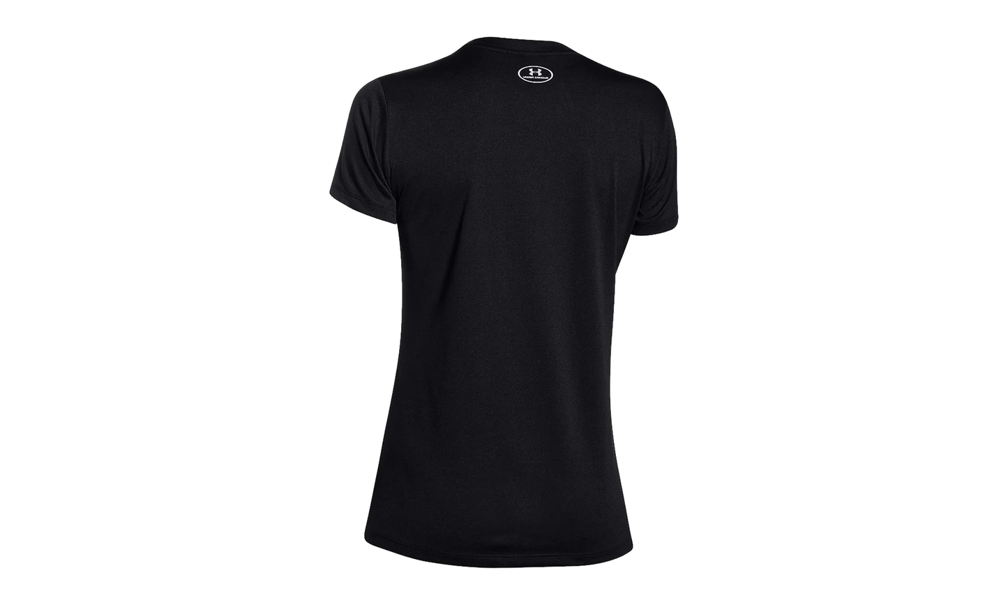 Tech V-Neck Short Sleeve T-Shirt WMNS "Black" 1255839 002