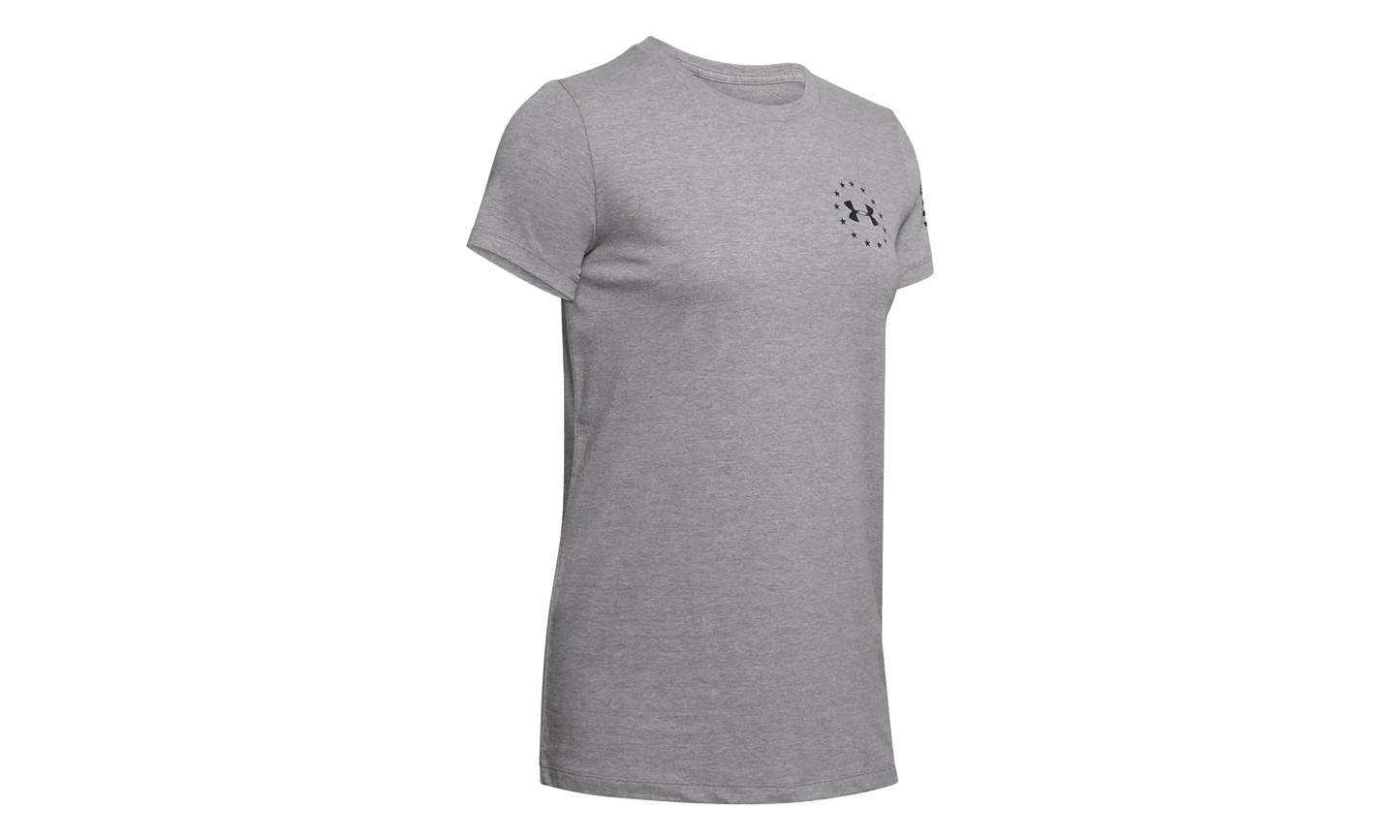 Freedom Banner T-Shirt WMNS "Steel Light Heather / Black" 1352160 035