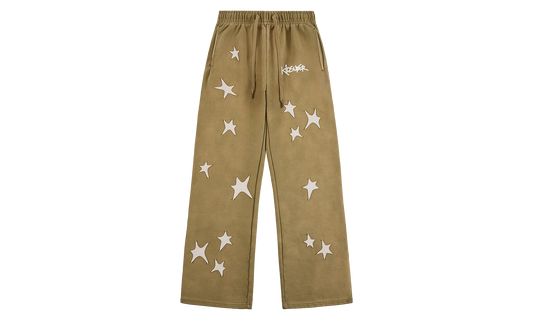 Patchwork Washed Sweatpant "Green" KS003